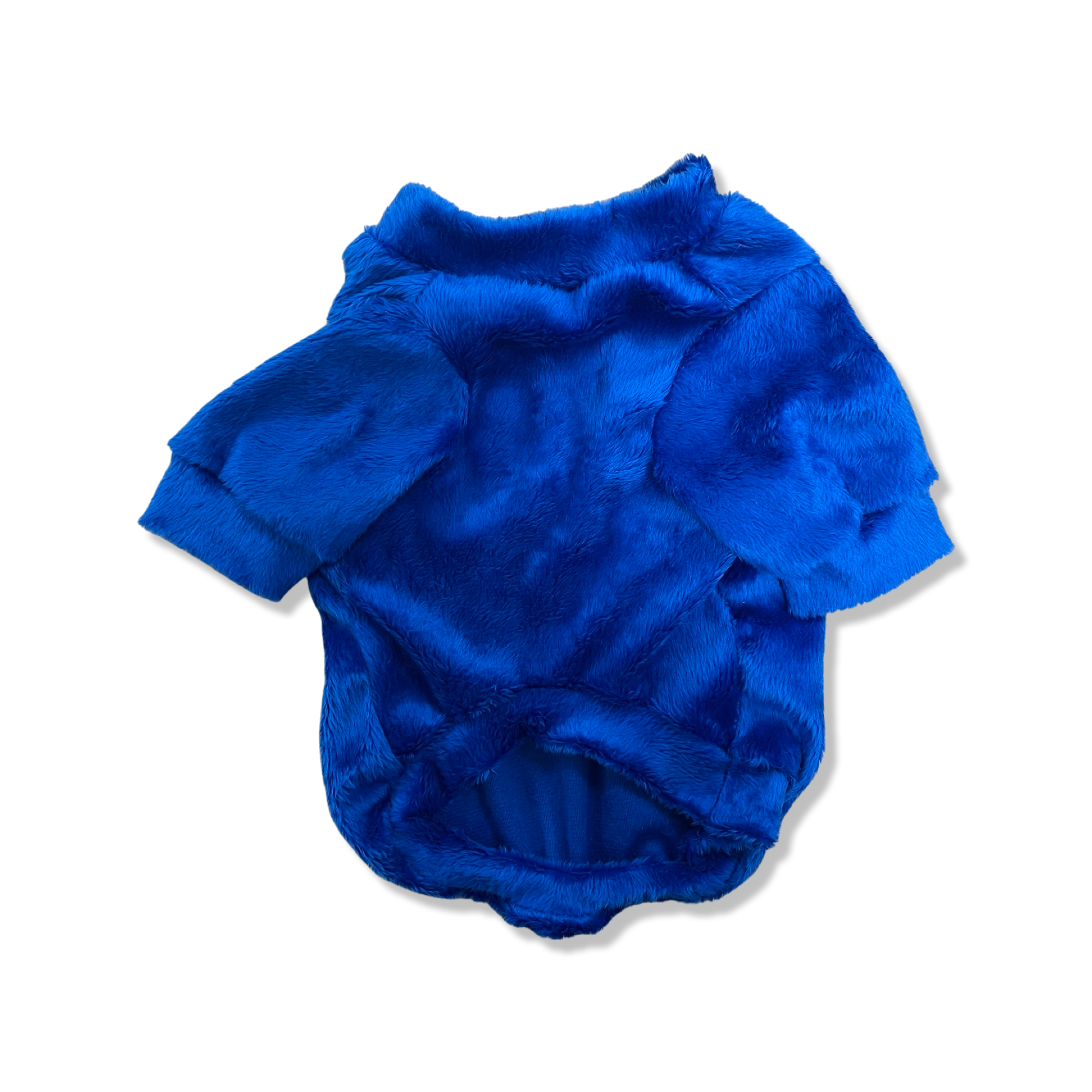 Designed Plush Pet Clothes, Blue Plush Sweatshirt for Dog & Cat Pet Accessories Design Clothes