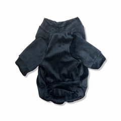 Designed Plush Pet Clothes, Black Plush Sweatshirt for Dog & Cat Pet Accessories Design Clothes