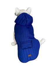 BALP Blue Rain Coat Jacket Rainwear For Cats & Dogs RainCoat Hooded WATERPROOF