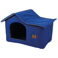 BALP Blue Indoor/Outdoor Pet House for Cats and Small Dogs