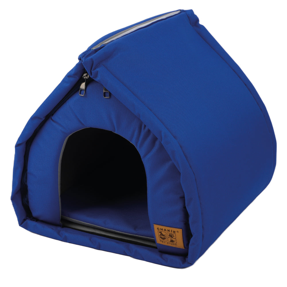 BALP Blue Igloo Indoor/Outdoor Pet House for Cats and Small Dogs