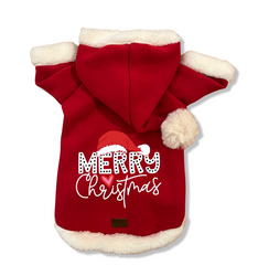 MERRY CHIRSTMAS HOODIE Dog & Cat Pet Gift for Pet Accessories Design Clothes